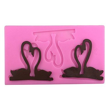 Sher Swan liquid Style Sugar Candy Fondant Cake Molds For The Kitchen Baking Molds N3
