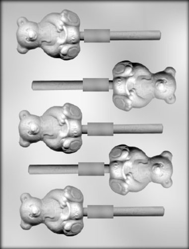 CK Products 2-1/2-Inch Bear with Honey Pot Sucker Chocolate Mold
