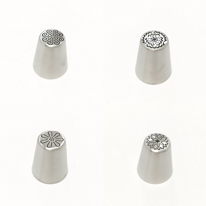 9Snail 10 pcs/set Russian Stainless Steel Icing Piping Nozzles Tips Pastry Cake Decoration Tools for the Kitchen... N2