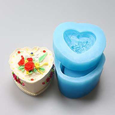 Y&XL&H Soft Clay Rose Necklace Resin Jewelry Box Chocolate Silicone Molds,Decoration Tools Bakeware N3