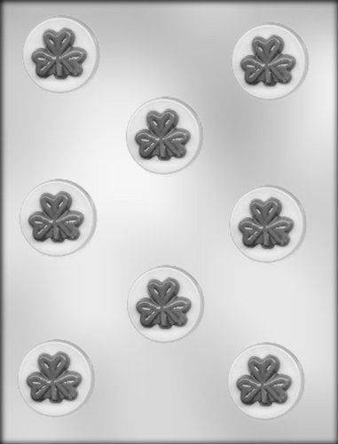 CK Products 1-1/2-Inch Circle with Shamrock Chocolate Mold