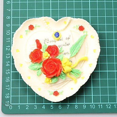 Y&XL&H Soft Clay Rose Necklace Resin Jewelry Box Chocolate Silicone Molds,Decoration Tools Bakeware N5