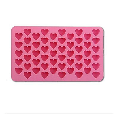 Sher 1 PCS 55 holes Mini heart silicone cake mold Baking Mould Chocolate Decoration Silicone DIY Heart Shape Mold N2