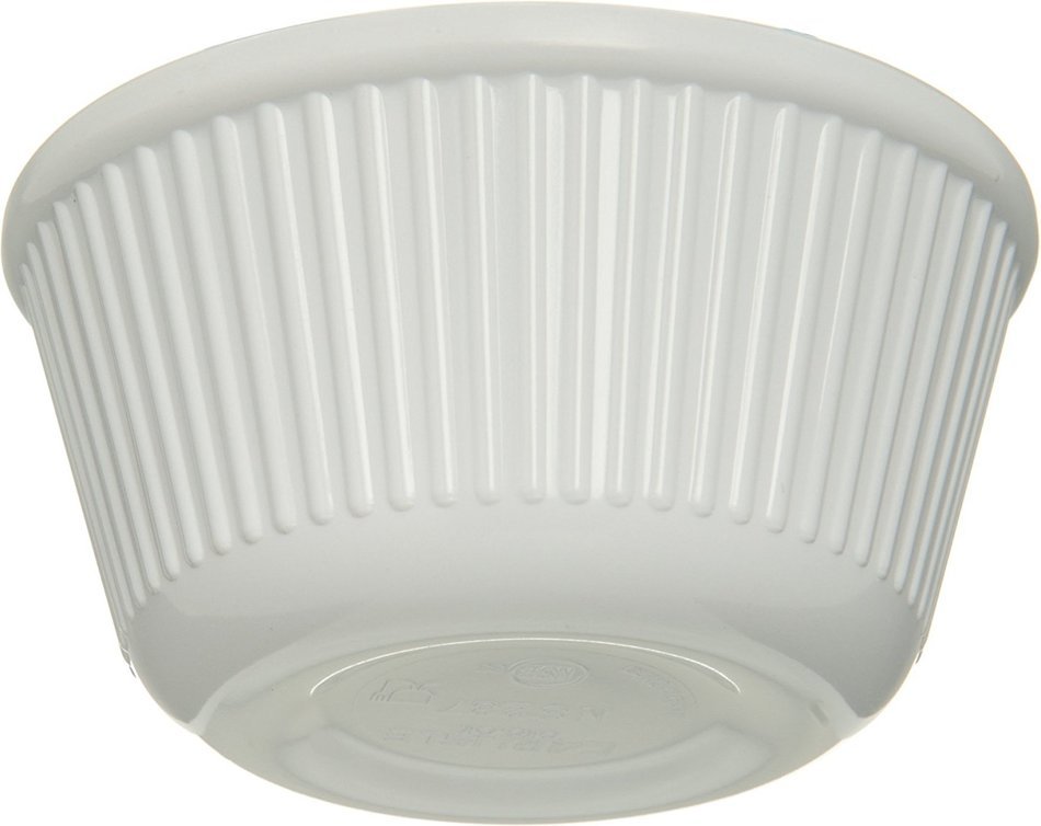 Carlisle S28702 Melamine Fluted Ramekin, 4-Ounce Capacity, 1.78" Height, White (Case of 48) N4