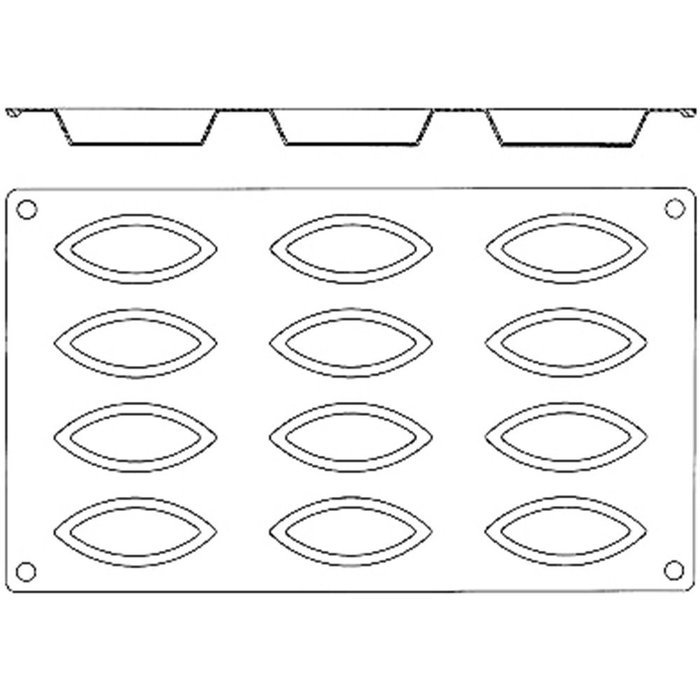Matfer Bourgeat 257980 Gastroflex Boat Mold N2