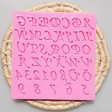 Y&XL&H The New Digital Letter Fondant Cake Molds Soap Chocolate Mould For The Kitchen Baking Decoration Tool N2