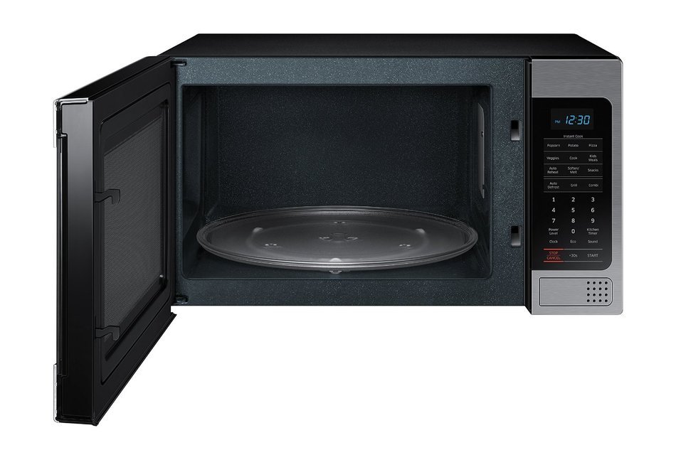 Samsung Counter Top Microwave, 1.1 Cubic Feet, Black with Mirror Finish N6