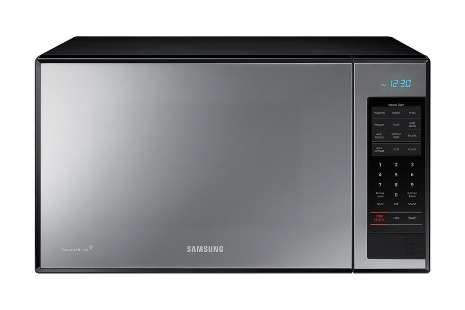 Samsung Counter Top Microwave, 1.1 Cubic Feet, Black with Mirror Finish N7