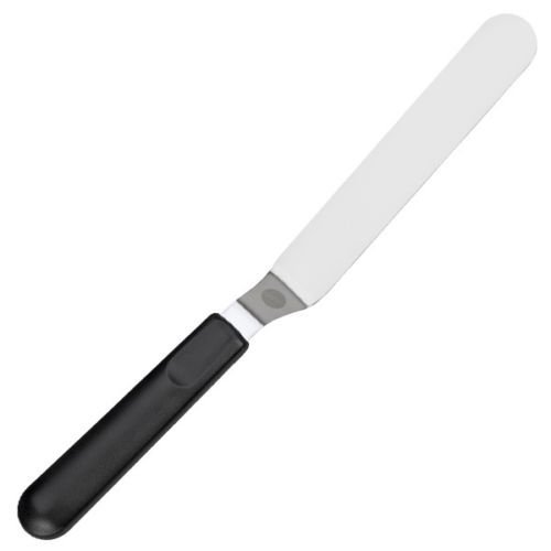 Wilton 13" inch ANGLED BLACK HANDLED SPATULA cake icing decorating