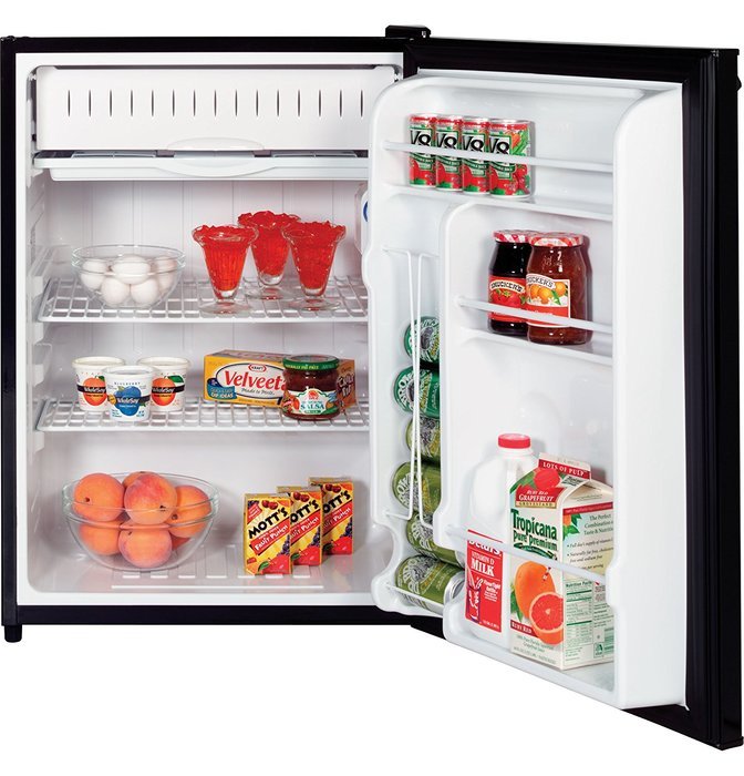 GE GMR06AAZBB Spacemaker 5.7 Cu. Ft. Black Compact Refrigerator