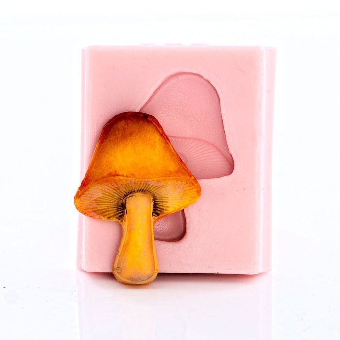 Tiny Mushroom Flexible Silicone Mold, Fondant, Candy, Chocolate, Food Safe, Polymer Clay, Resin Mold, Epoxy and... N4