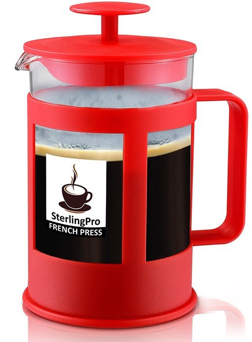 SterlingPro 6 Cup French Coffee Press, Unique Double Screens N3
