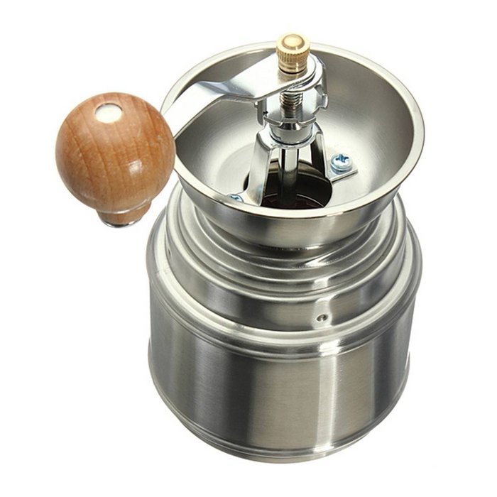 TOOGOO(R) Stainless Steel Manual Spice Bean Coffee Grinder Burr Grinder Mill with Ceramic Core N2