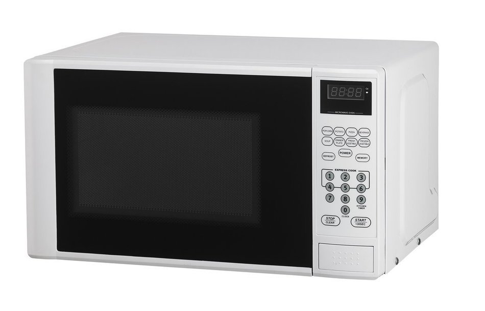 Haier MWM0701TW 700 Watt Countertop Microwave, White