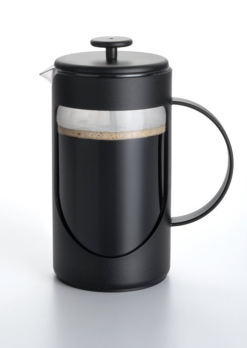 BonJour Coffee Unbreakable Plastic French Press, 12.7-Ounce, Ami-Matin(tm), Black N2