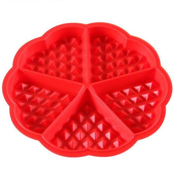 Silicone Waffle Mold Maker Pan Microwave Baking Cookie Cake Muffin Bakeware Kitchen Tools Random Color N4