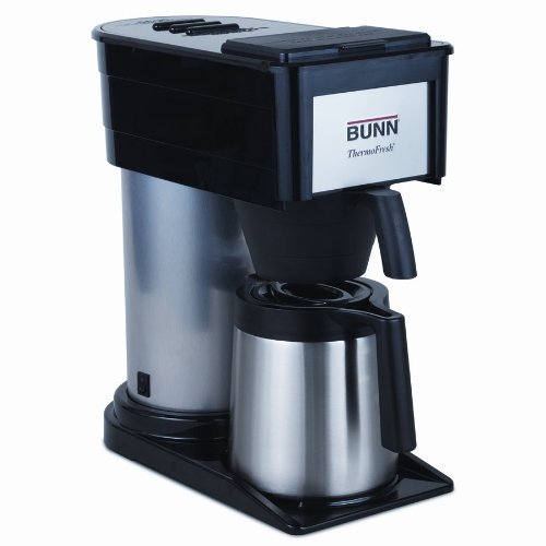 BUNN BTD Velocity Brew High Altitude 10-Cup Thermal Carafe Home Coffee Brewer, Black