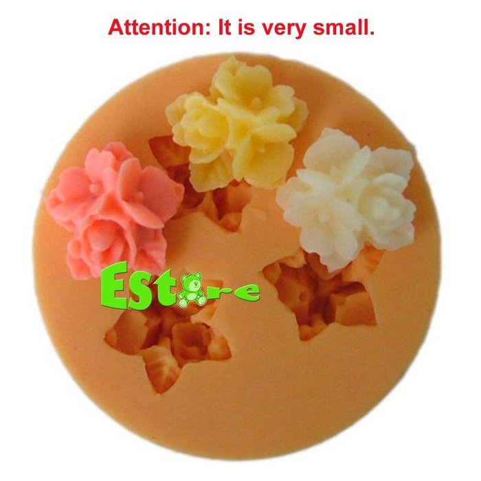 Silicone Sugar Sweet Mould DIY 3D Small Flower Mold H0031