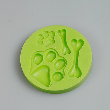 Y&XL&H Dog Paws Bones Silicone Molds Fondant Cake Decoration Sugarcraft Tools Polymer Clay Fimo Chocolate Candy... N2