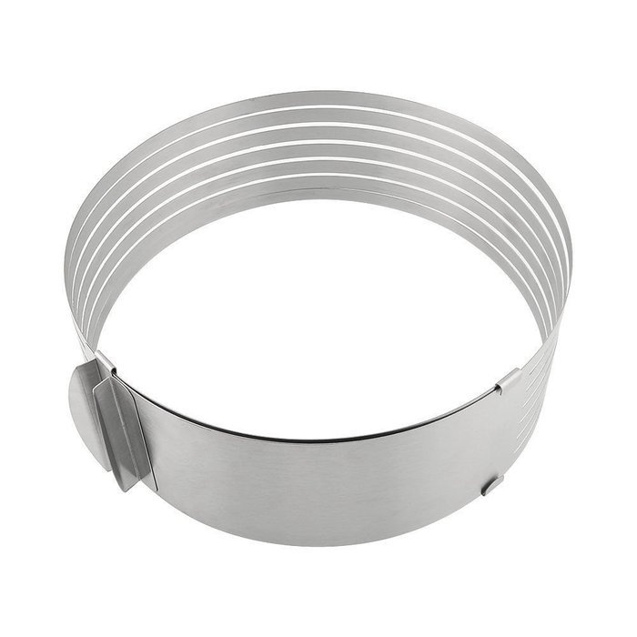 Stainless Adjustable 6" - 8" Layer Cutting Slicing Mousse Cake Ring Mould Bakeware Tool N2