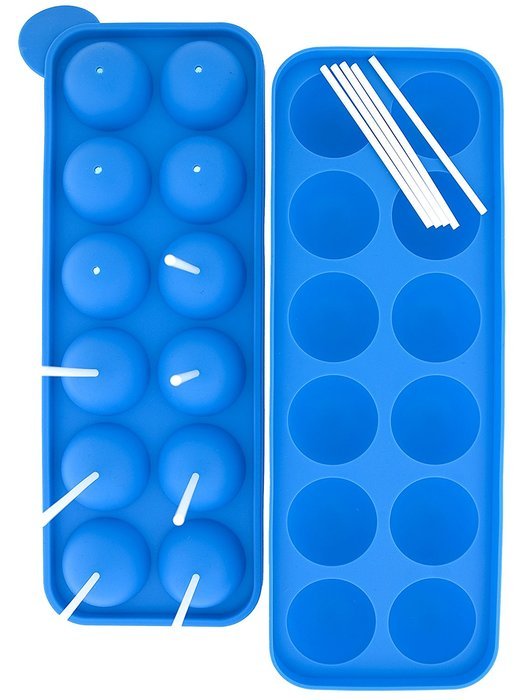 EdgeHome Cake Pops Make & Bake Silicon Pastry Mold & Sticks (Makes 12 Pops) N2