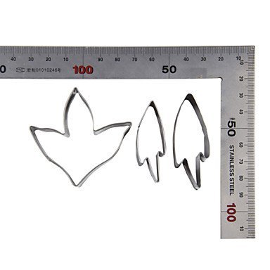 Sher FOUR-C Stainless Steel Maple Cutter Fondant Sugar Craft Cupcake Mold Baking Moulds Cookie Decorating Cutter... N5