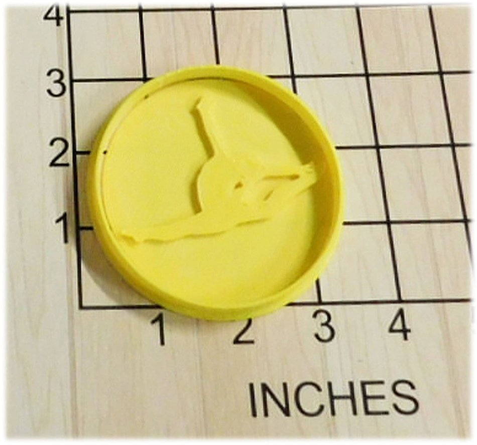 Gymnastics Gymnast Tumbling Cookie Cutter and Stamp #1013 N2