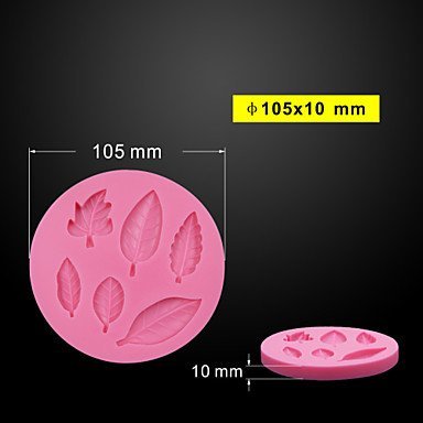 Sher 6 Holes Variety Leaf Shape Silicone Soap Mold Chocolate Moulds Silicone Baking Molds Cake Tools N2