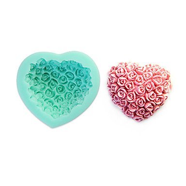 Sher 3D Rose Fondant Cake,Food-grade Silicone,Chocolate Candy Soap Mold