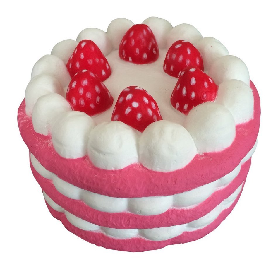 Squishy & Slow Rise SCENTED Eric Next Series JUMBO Strawberry Cake & Bonus Random Jenna Lyn Squishy! (Chocolate... N16