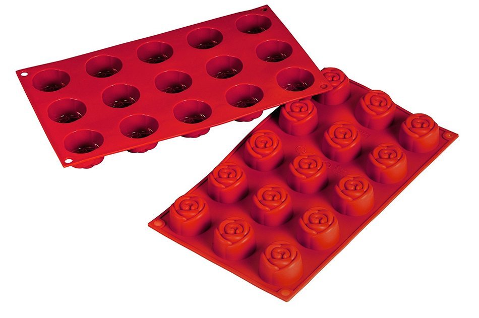 Fat Daddio's Silicone Bakeware Rose, 0.78 Ounce