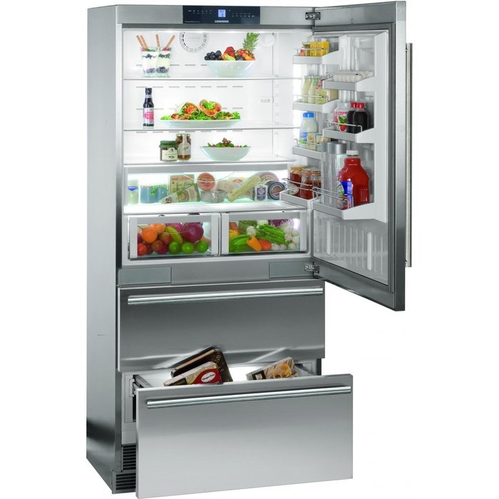 Liebherr CS2060 19.4 Cu. Ft. Gray Counter Depth Bottom Freezer Refrigerator - Energy Star