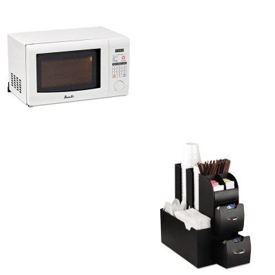 KITAVAMO7191TWEMSCAD01BLK - Value Kit - Avanti 0.7 Cubic Foot Capacity Microwave Oven (AVAMO7191TW) and Ems Mind...