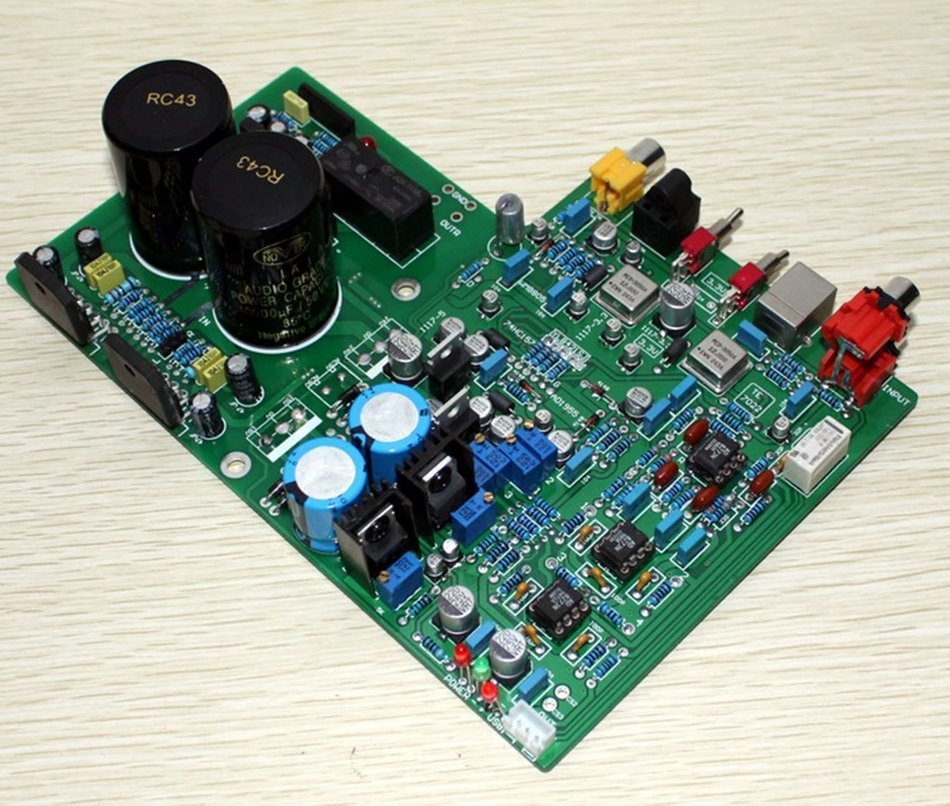 DAC 1955 USB Fiber & Coaxial Decord Board + LM3886 Amplfier Board