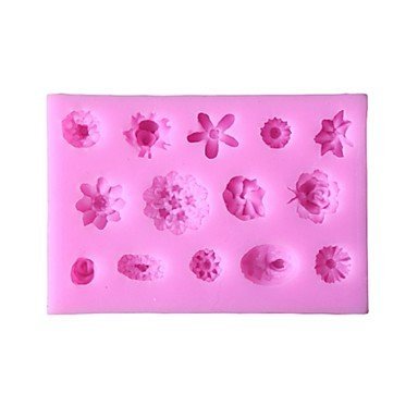 Sher Flower Flowers Fondant Cake Cake Chocolate Silicone Molds,Decoration Tools Bakeware N3