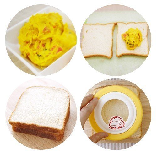 Circle Sandwich Pouch Maker Bread Mold Cute Cutter N6