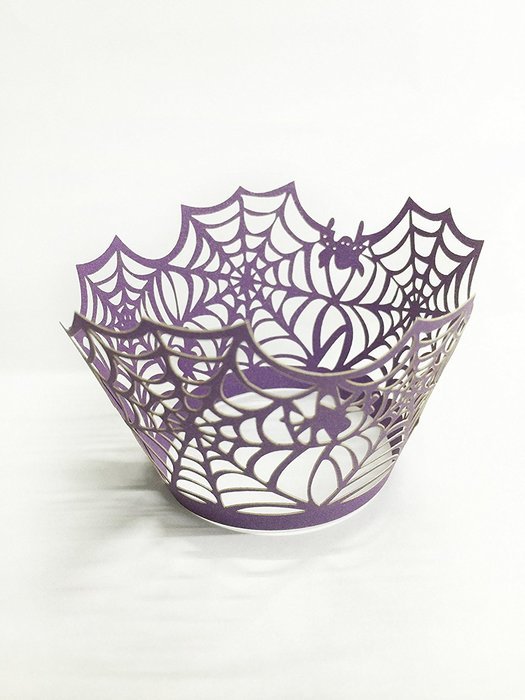 HUAL Cupcake Wrappers 50 Filigree Artistic Bake Cake Paper Cups Spider silk Lace Laser Cut Liner Baking Cup Muffin... N6