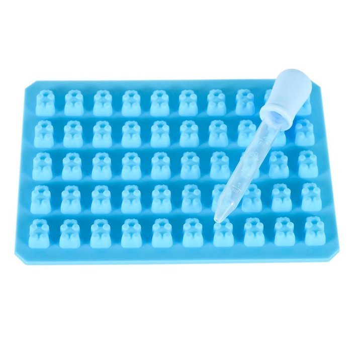 Ticent Silicone Gummy Bear Candy Molds - 50 Cavity (Pack of 2) N7