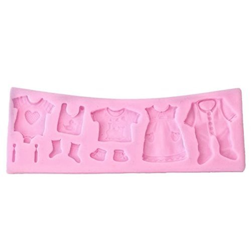 Baby Clothes Silicone Mold for Fondant, Gum Paste, Chocolate, Crafts N2