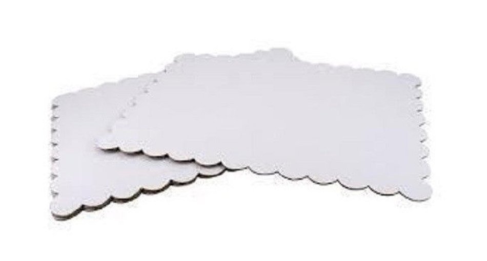 White Cardboard Cake Rectangle Base 11" x 15.5" 4 Pack Disposable 4382 NEW