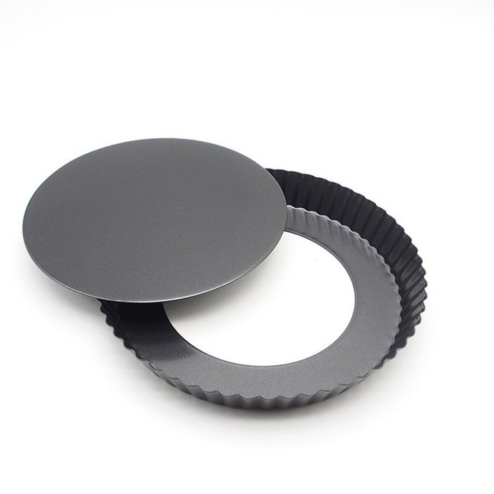 SS&CC Heavy-gauge Steel 9 inch Removable Loose Bottom Round Tart Pie Pan,&nbsp;Pizza Pan, Quiche Pan N4