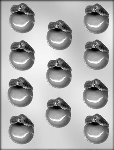 CK Products 1-5/8-Inch Apple with Leaf Chocolate Mold