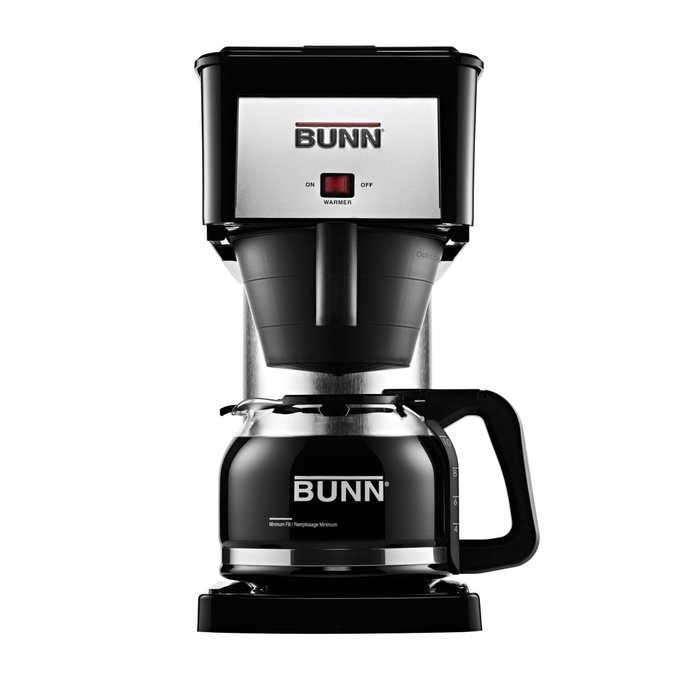 BUNN BXB Velocity Brew 10-Cup Home Coffee Brewer, Black