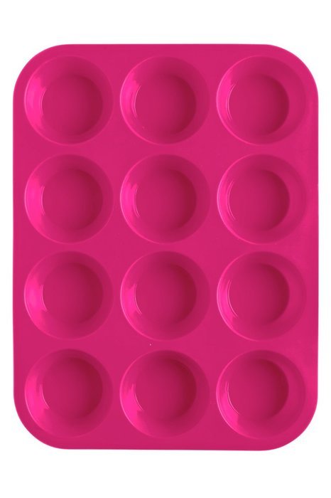 12 Cup, Non Stick, Premium Silicone Muffin Mold & Cupcake Pan/Silicone Baking Molds/Baking Cups N10