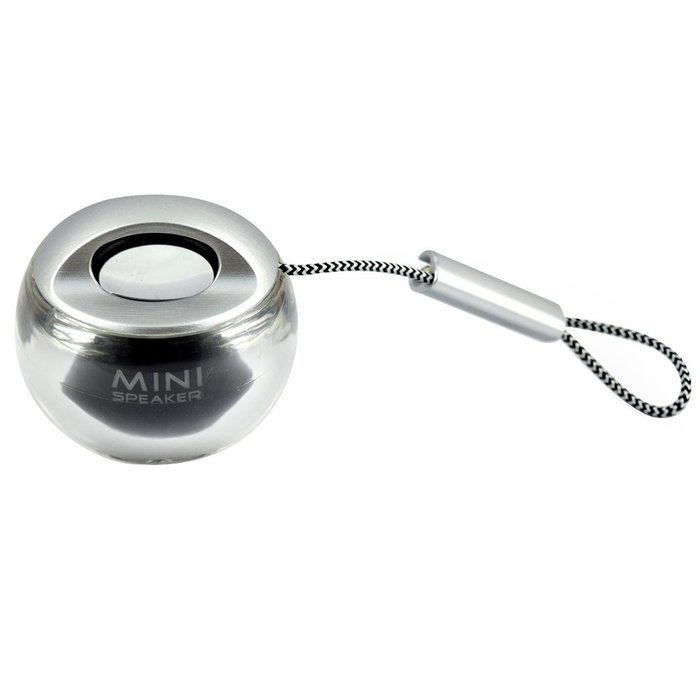 Generic Mini Speaker Built-in Rechargable Lithium Battery Output 3 Watts With Foldable AUX Cable(Black)