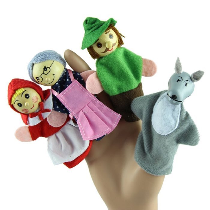 Finger Puppet toy ，BeautyVan New 4PCS/Set L Animal Finger Puppet toy Educational Toys