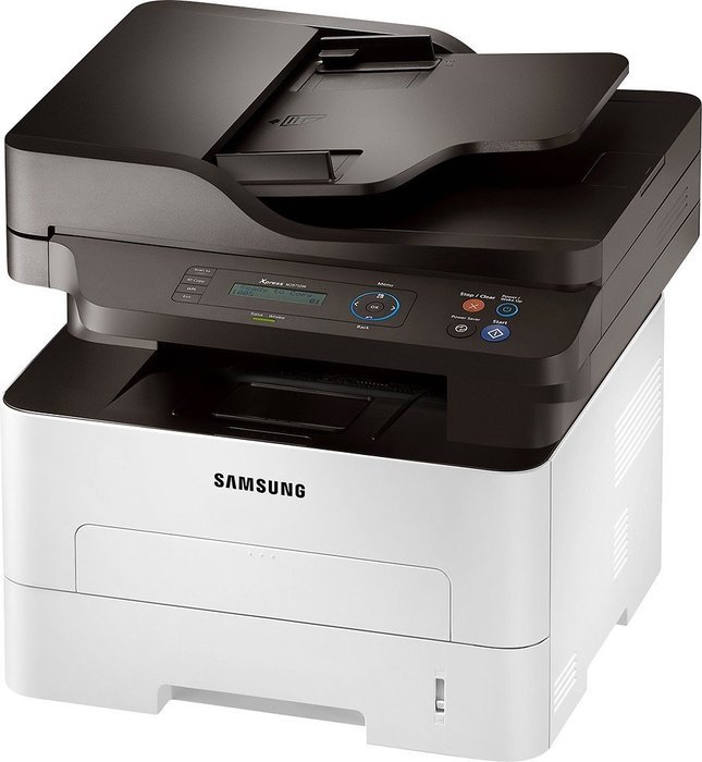 Samsung - SL-M2875DW Black-and-White All-In-One Printer - Gray N3