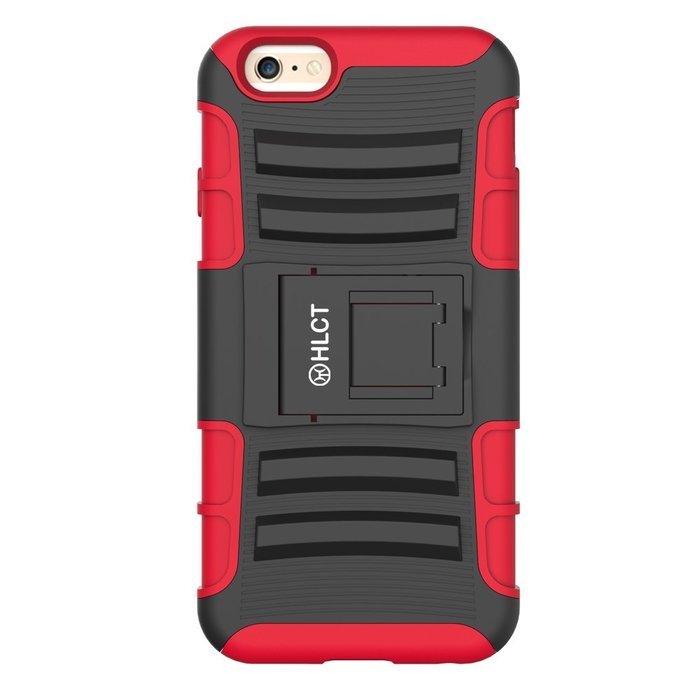 iPhone 6s Case, HLCT Rugged Shock Proof Dual-Layer Case with Built-In Kickstand for iPhone 6s / 6 4.7 Inch (Blue) N27
