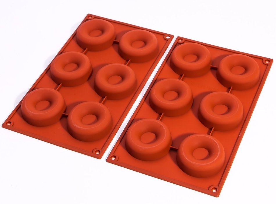 Bekith 6-Cavity Silicone Donut Pan for Donut, Cake, Bread, Cupcake, Cheesecake, Cornbread, Muffin, Brownie, and... N3