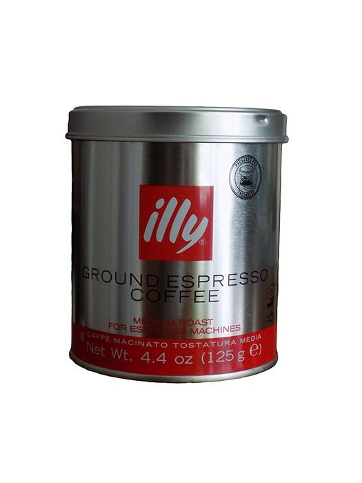 Illy Ground Espresso Coffee 4.4 oz French Coffee Press N3